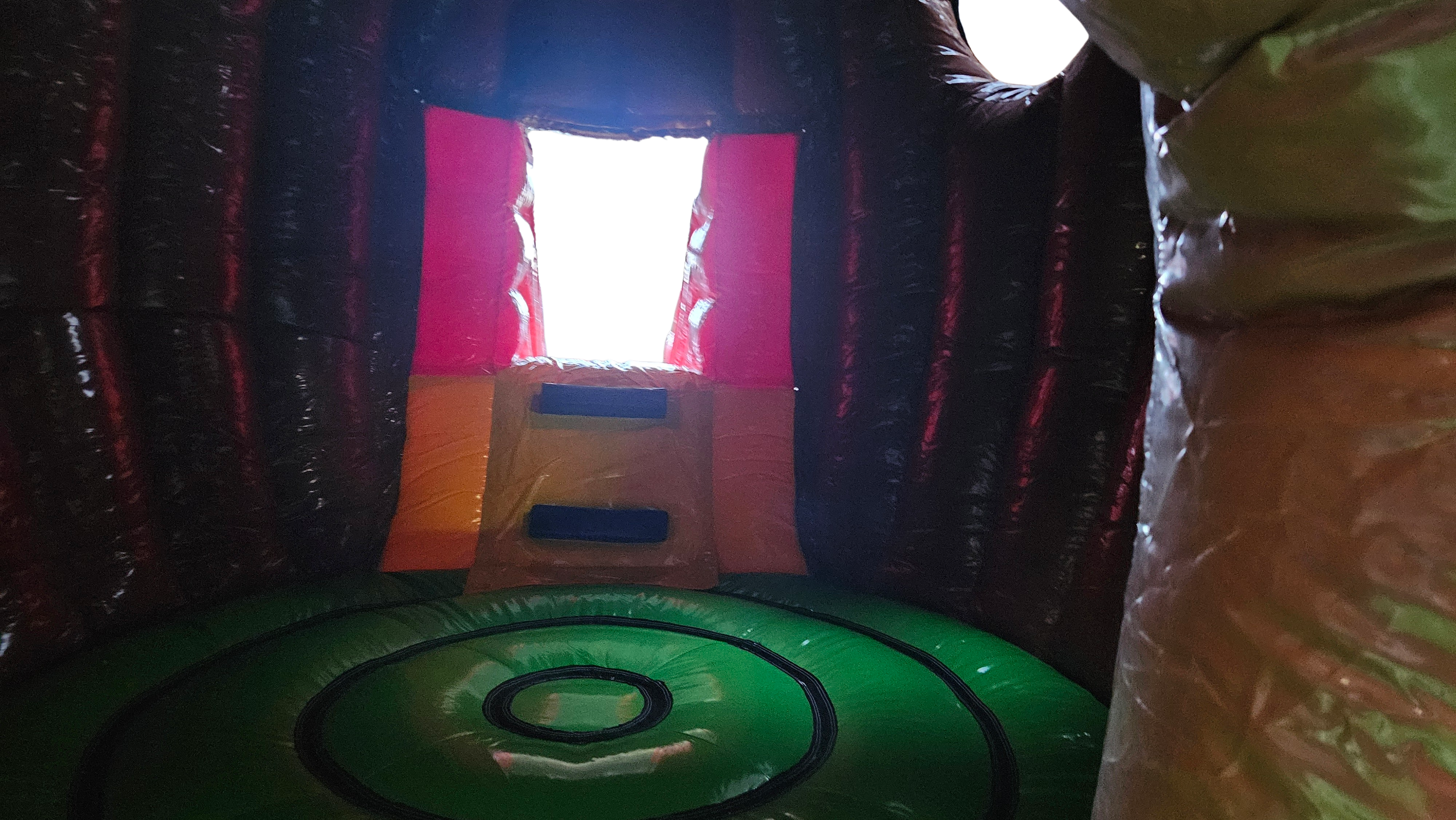 Hüpfburg 6,85x3,5 m - Affe mit Rutsche