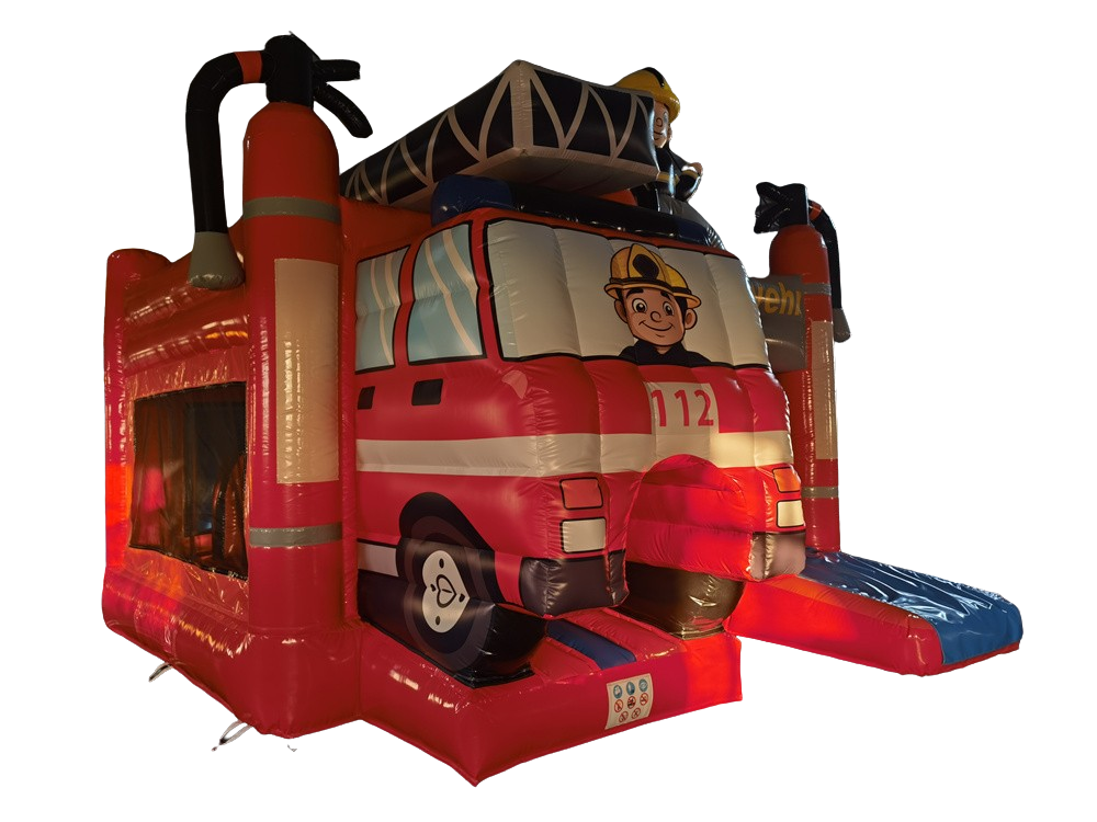 Hüpfburg 5,1x4,5 m - Multiplay Feuerwehr