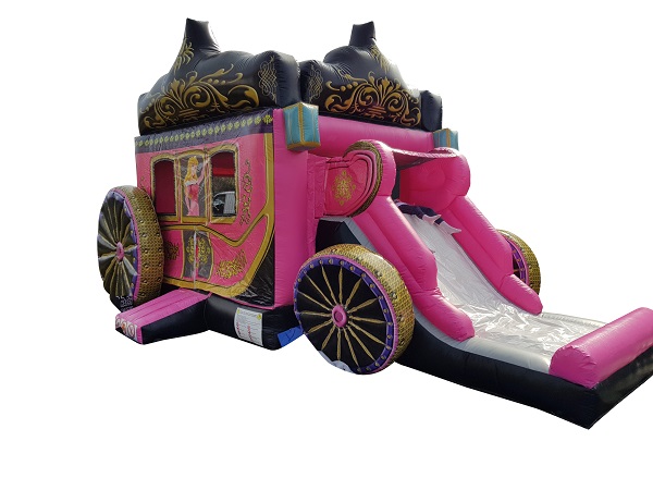 Hüpfburg 6x4 m - Prinzessinnen Kutsche