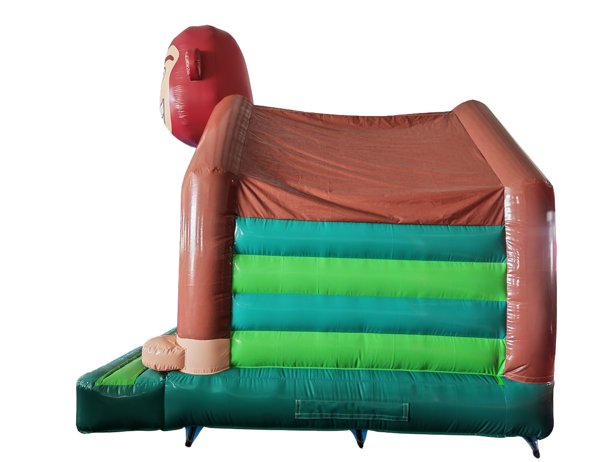 Hüpfburg 4,5x4 m - Gorilla mit Rutsche innen