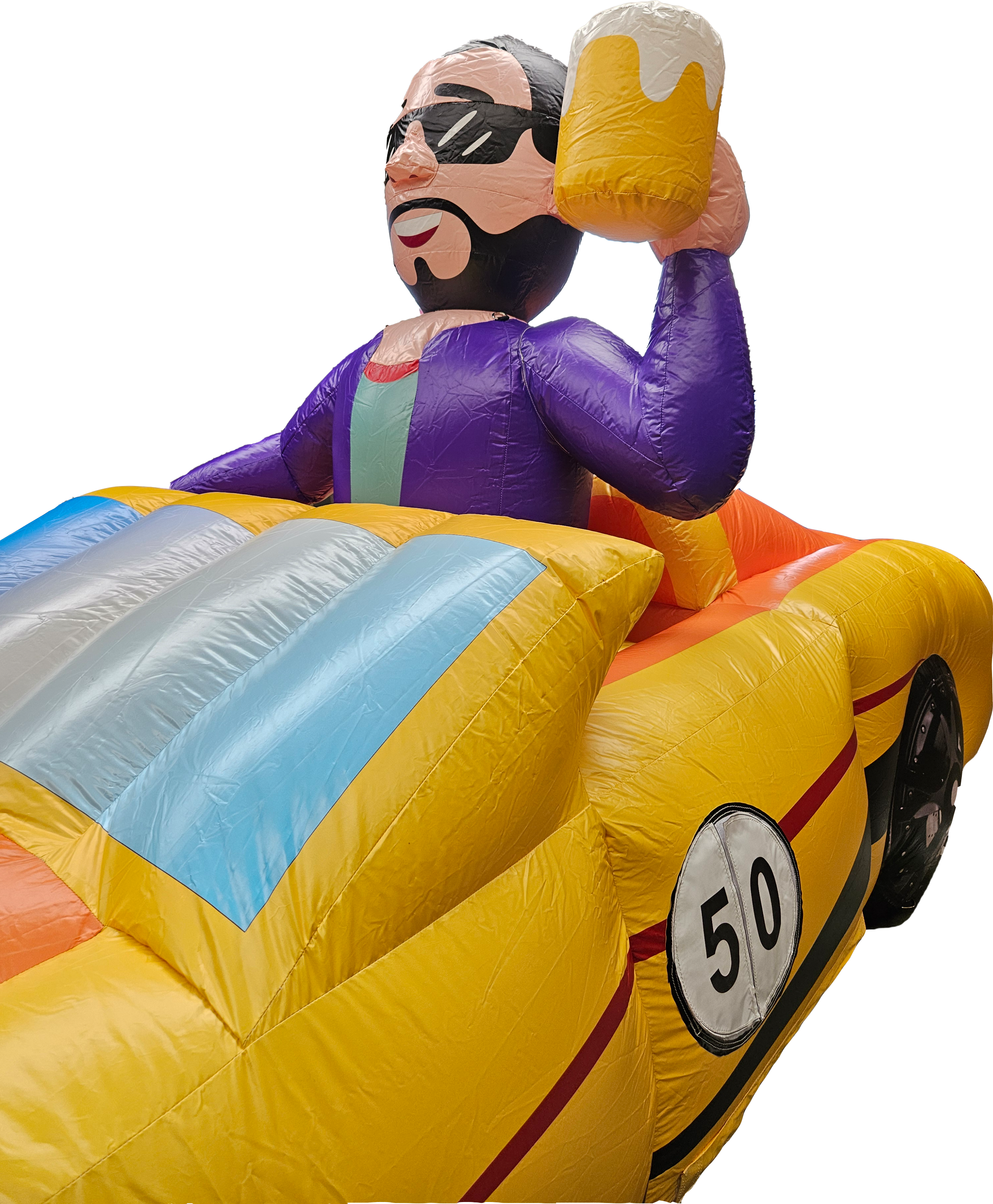 Mann im Auto - 2,50 m