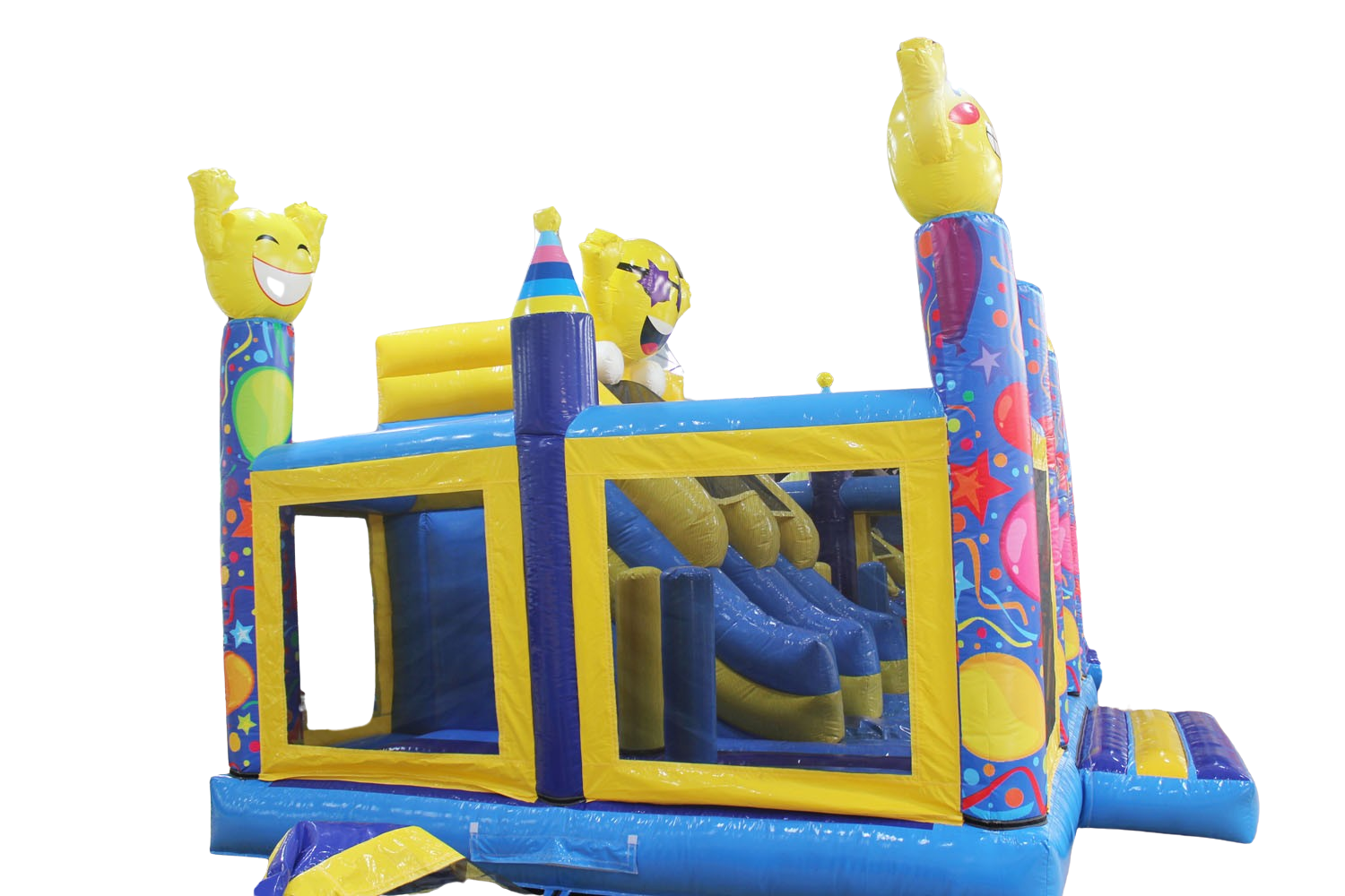  Hüpfburg - Mega Multiplay Party - 6x6,5 m - mit Rutsche 