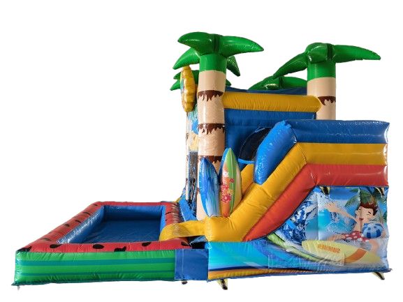 Hüpfburg mit Pool - 4,5x3,5 m - Beach