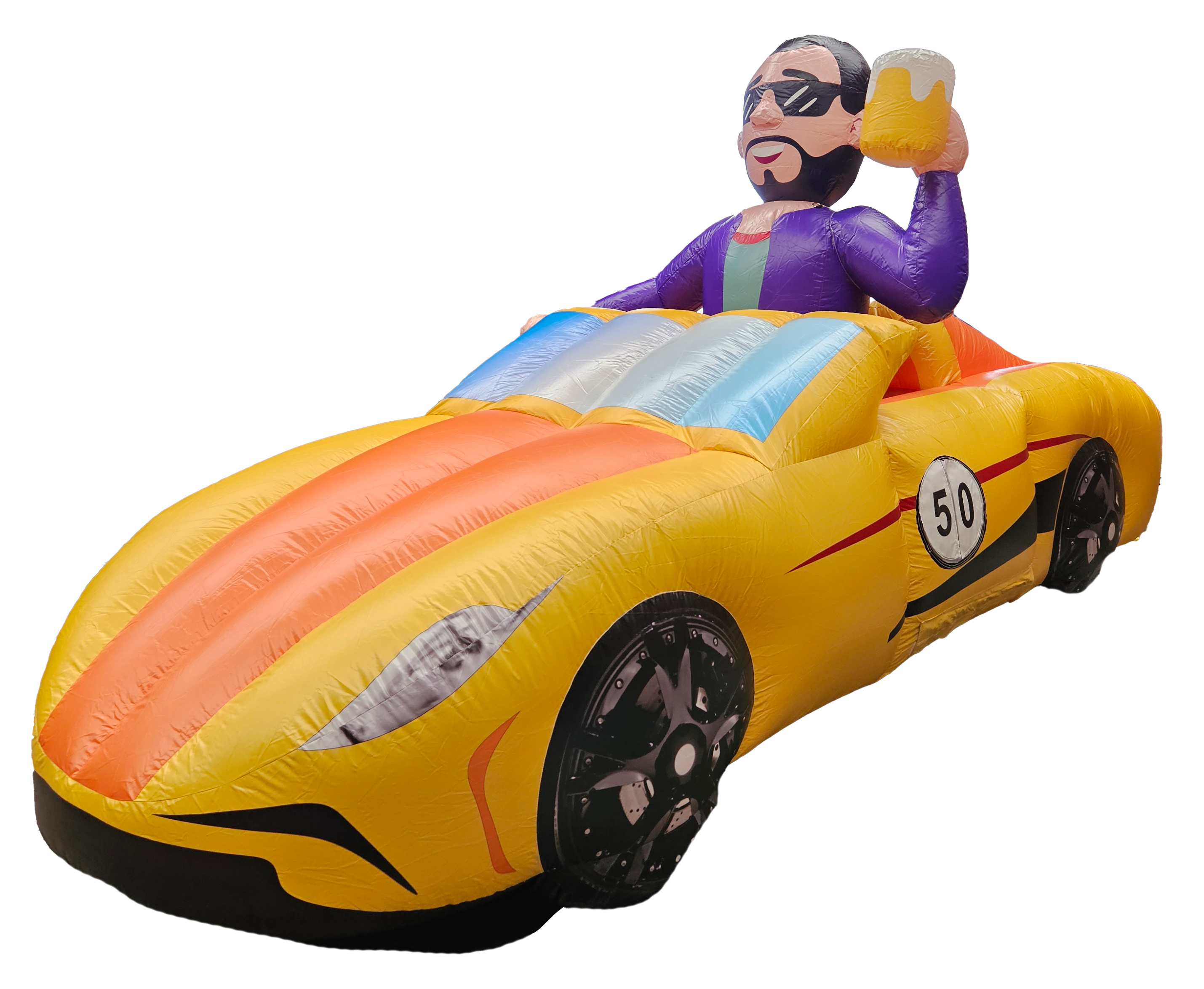 Mann im Auto - 2,50 m