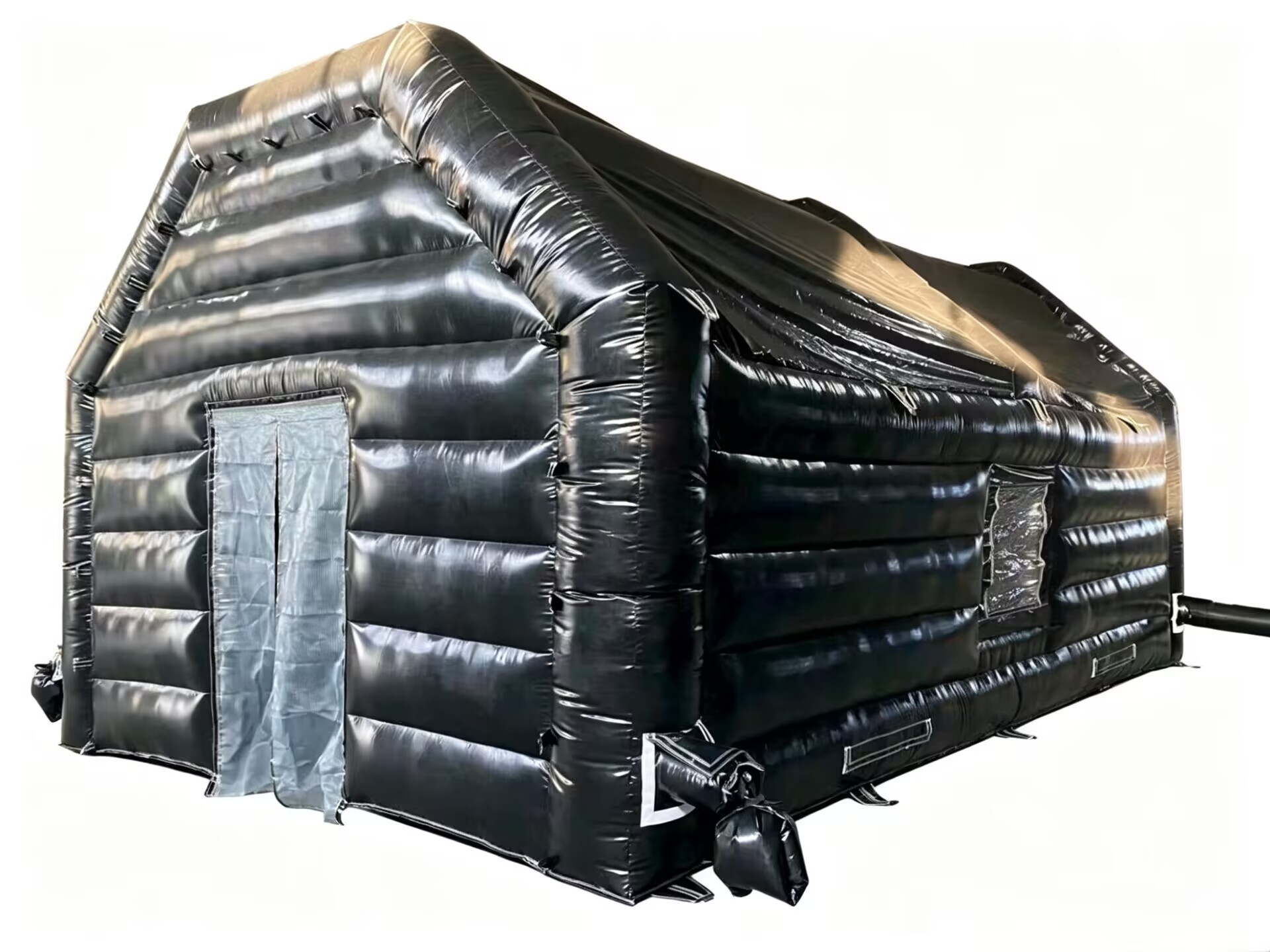 Aufblasbares Zelt - 8x5x4m - schwarz