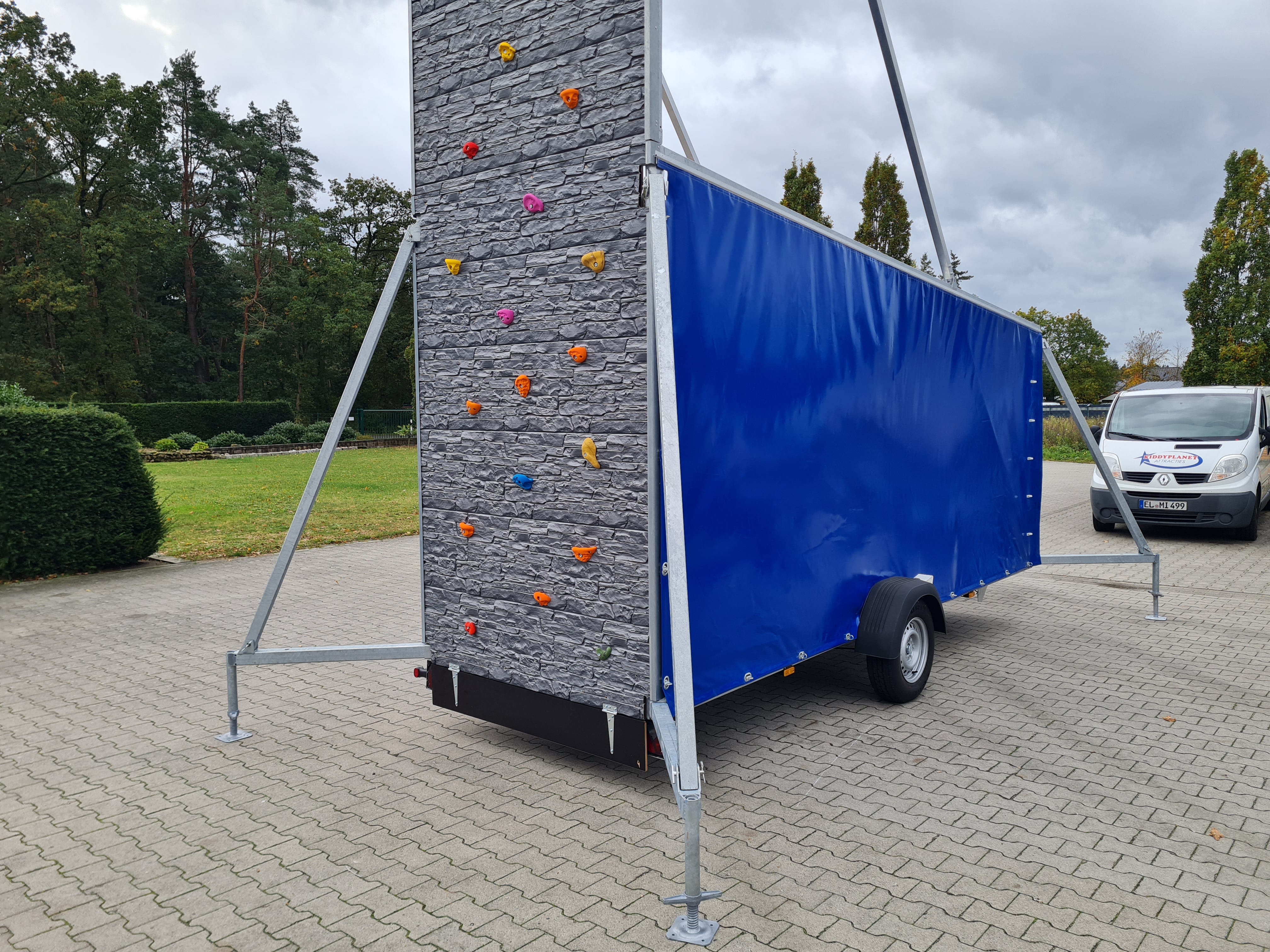 Kletterwand mobil - 7,6 m - 1 Route