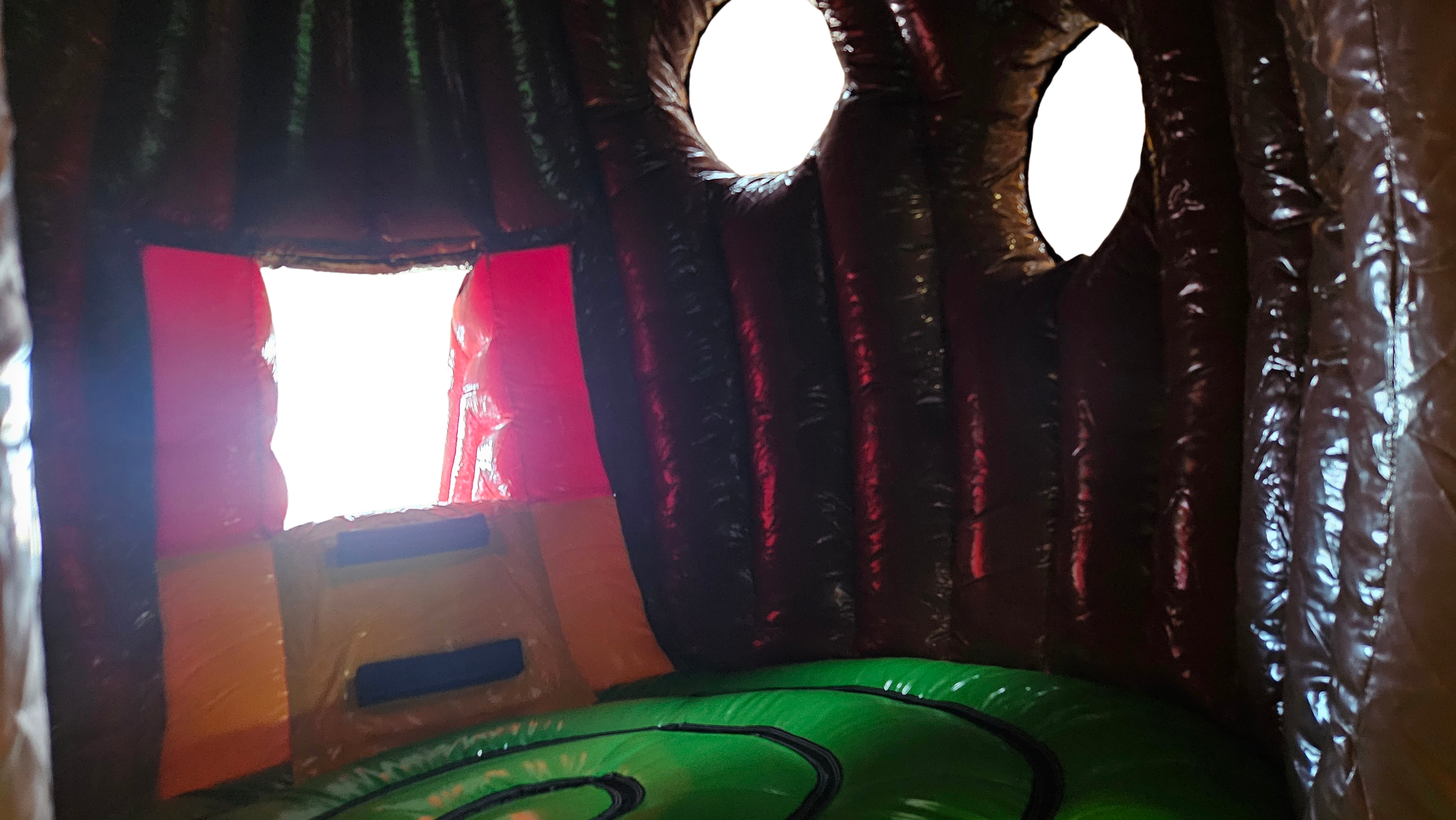 Hüpfburg 6,85x3,5 m - Affe mit Rutsche