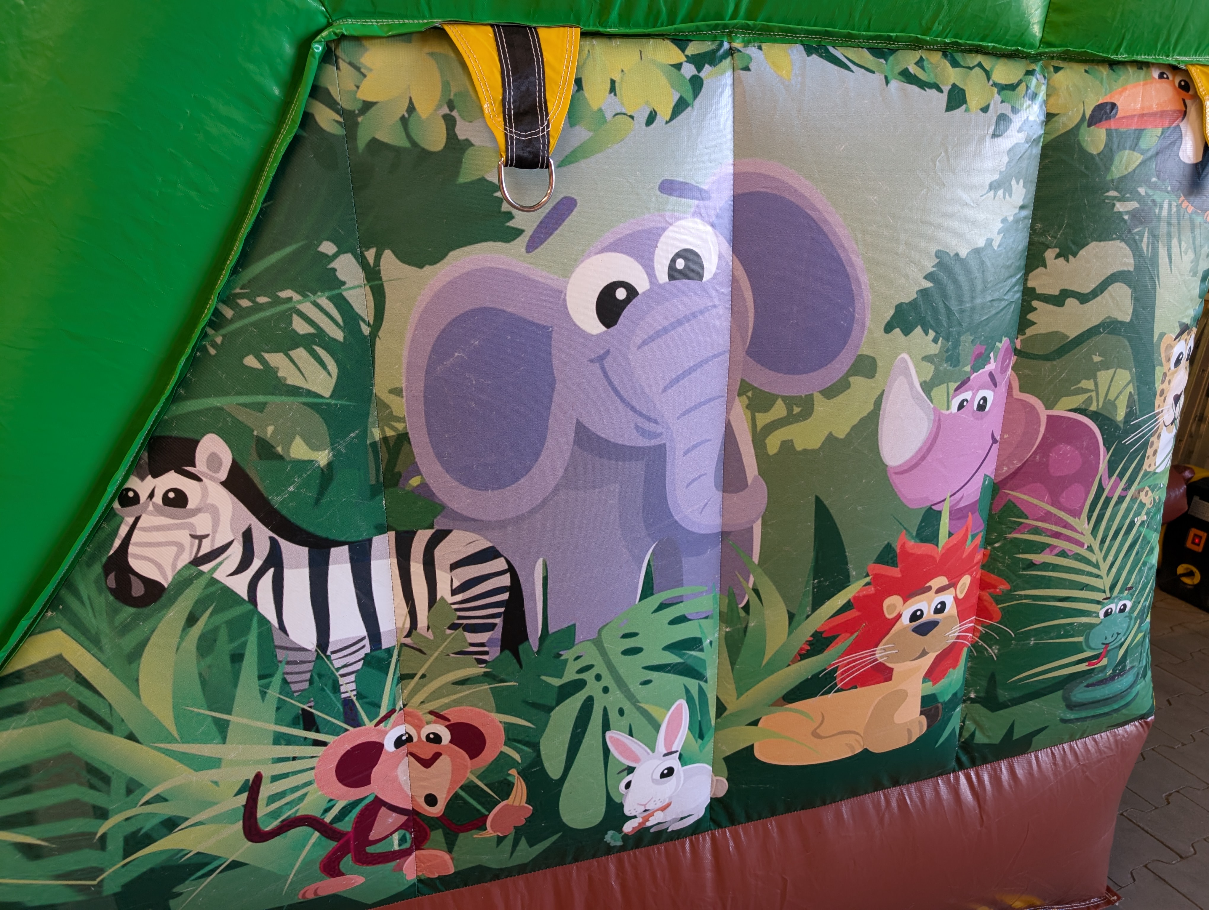 Multiplay-Hüpfburg 5x4 m - mit Rutsche - gebraucht
