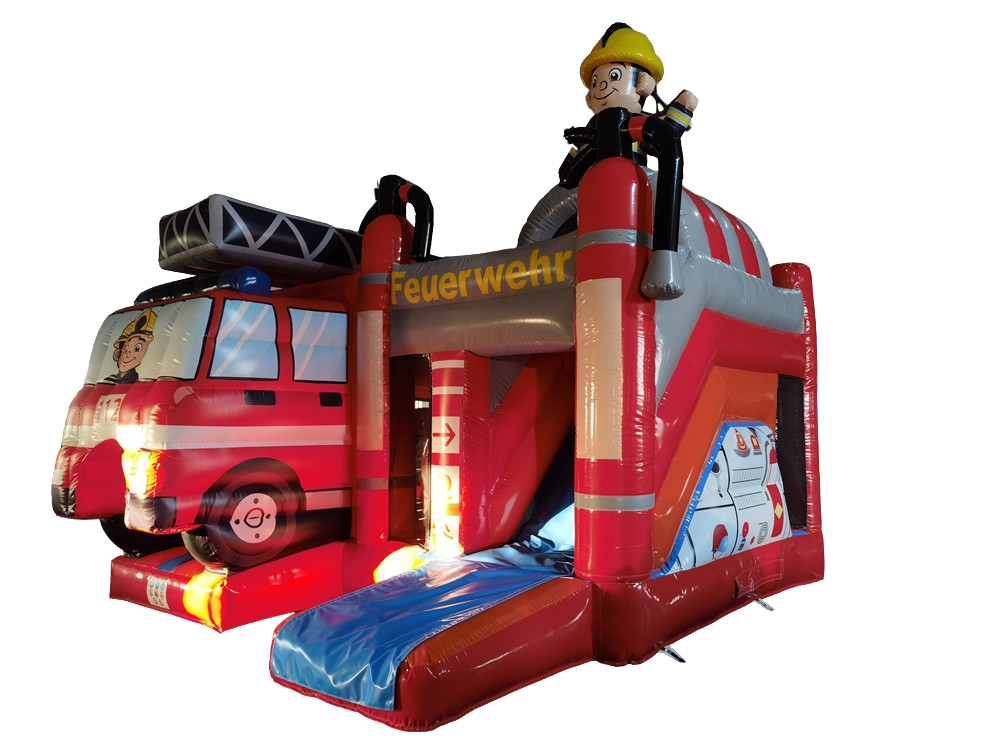 Hüpfburg 5,1x4,5 m - Multiplay Feuerwehr