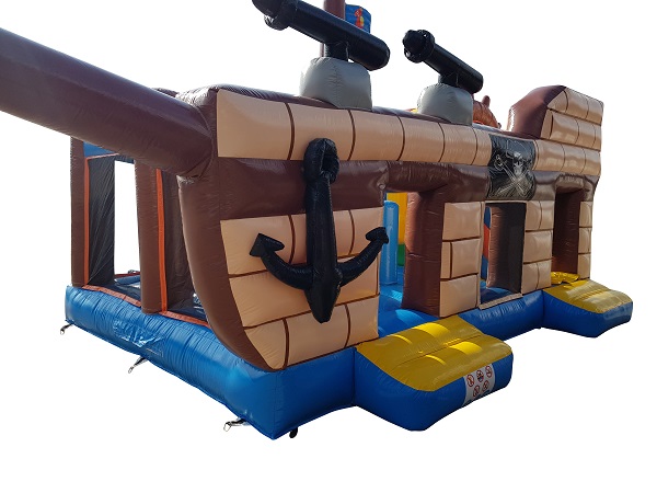 Hüpfburg 4,5x6 m - Piratenschiff mit Anker
