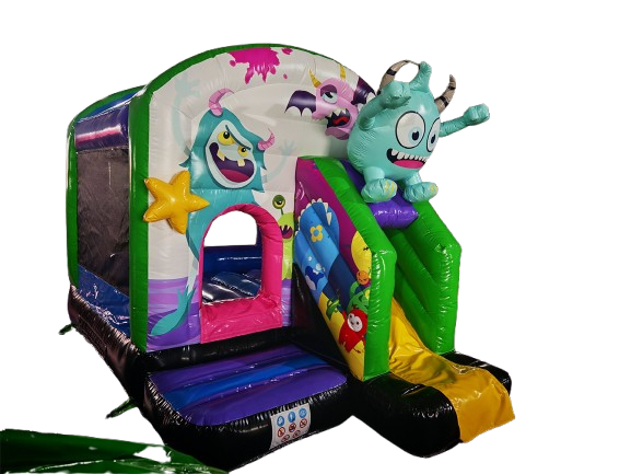 Hüpfburg 3,9x2,8 m - kleine Monster 