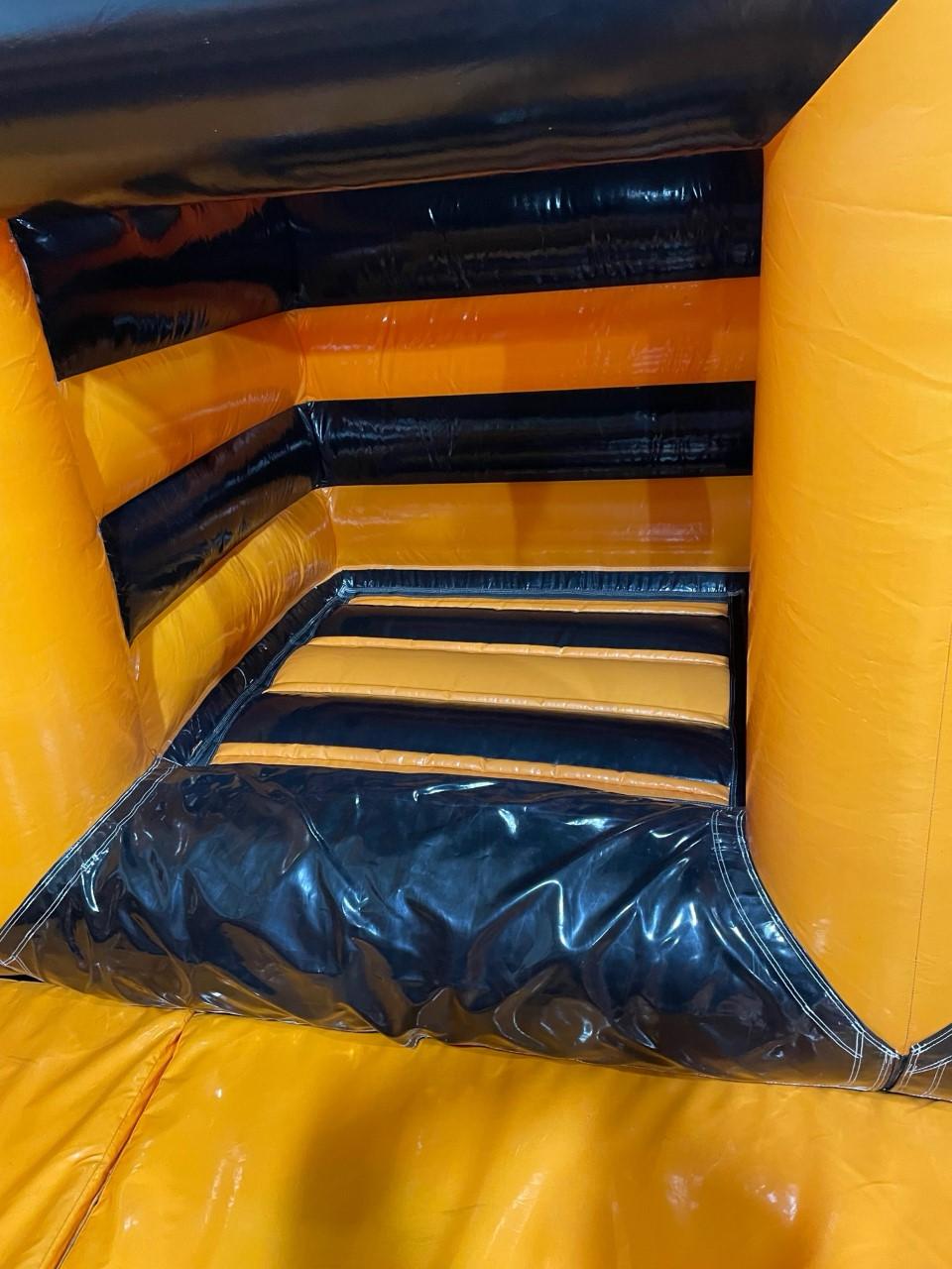 Multiplay-Hüpfburg - schwarz orange - gebraucht