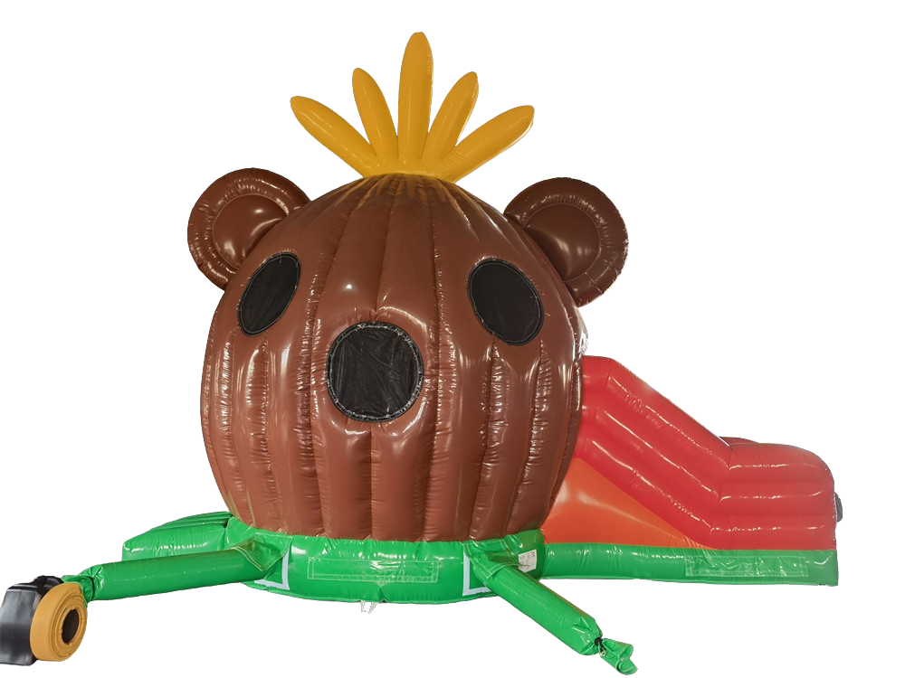 Hüpfburg 6,85x3,5 m - Affe mit Rutsche