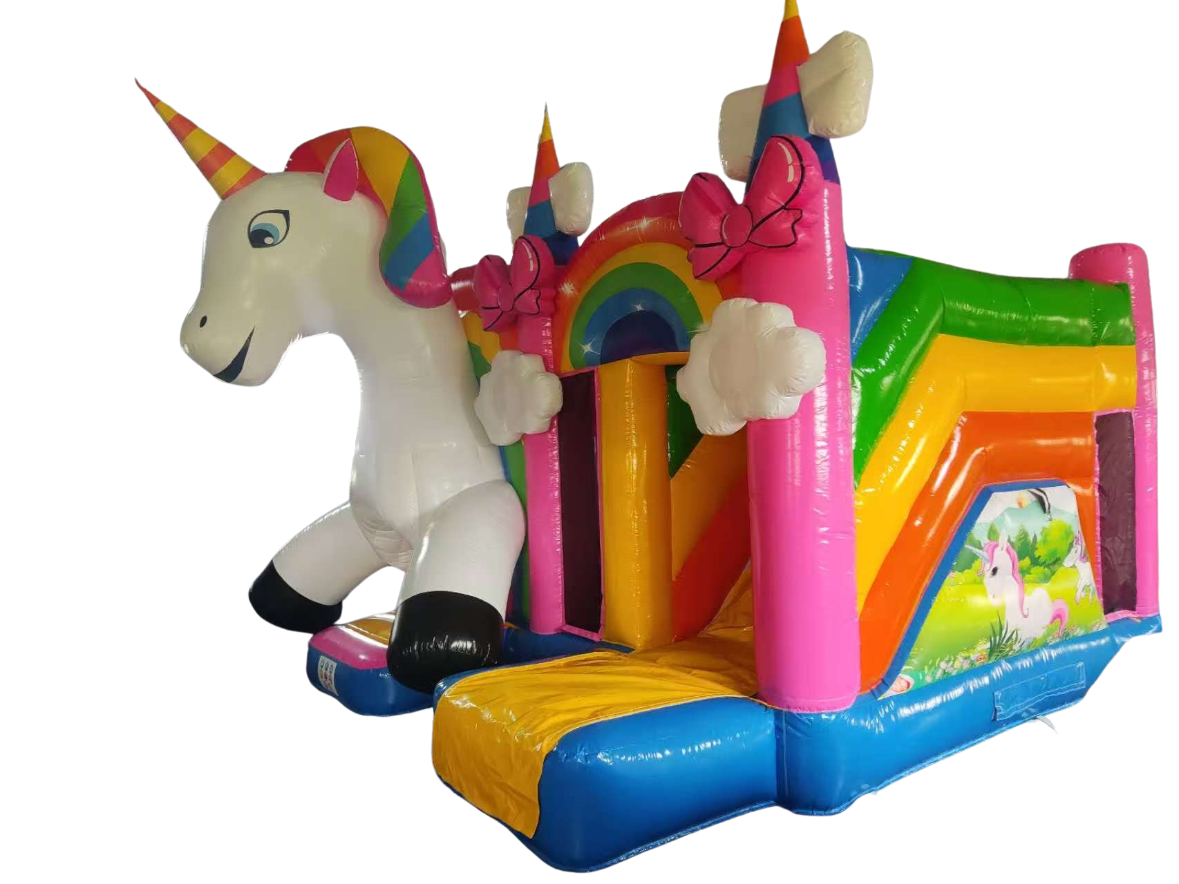 Hüpfburg 5,1x5 m - Multiplay Einhorn