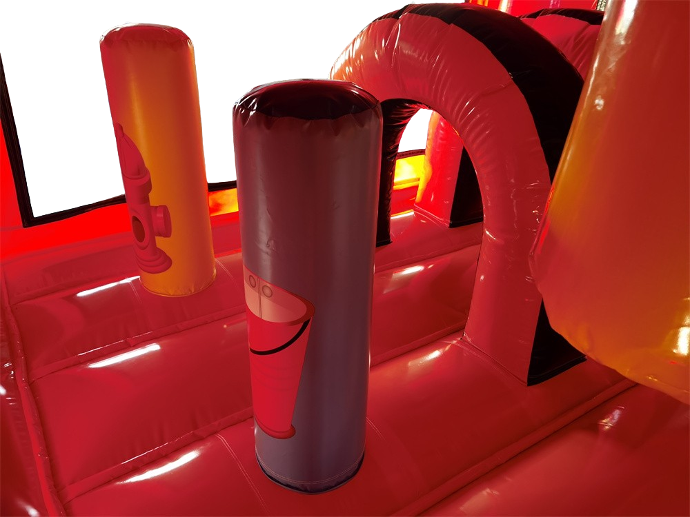 Hüpfburg 5,1x4,5 m - Multiplay Feuerwehr