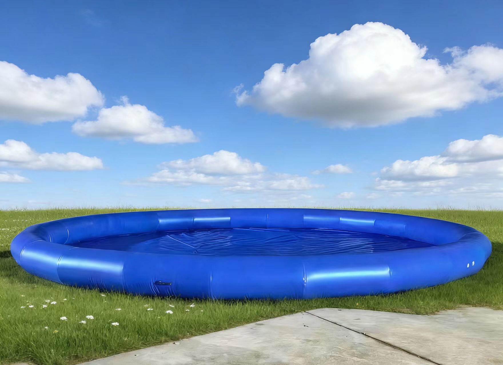 Pool aufblasbar, 8x8 m, für Wasserbälle oder Kinderboote - Rund