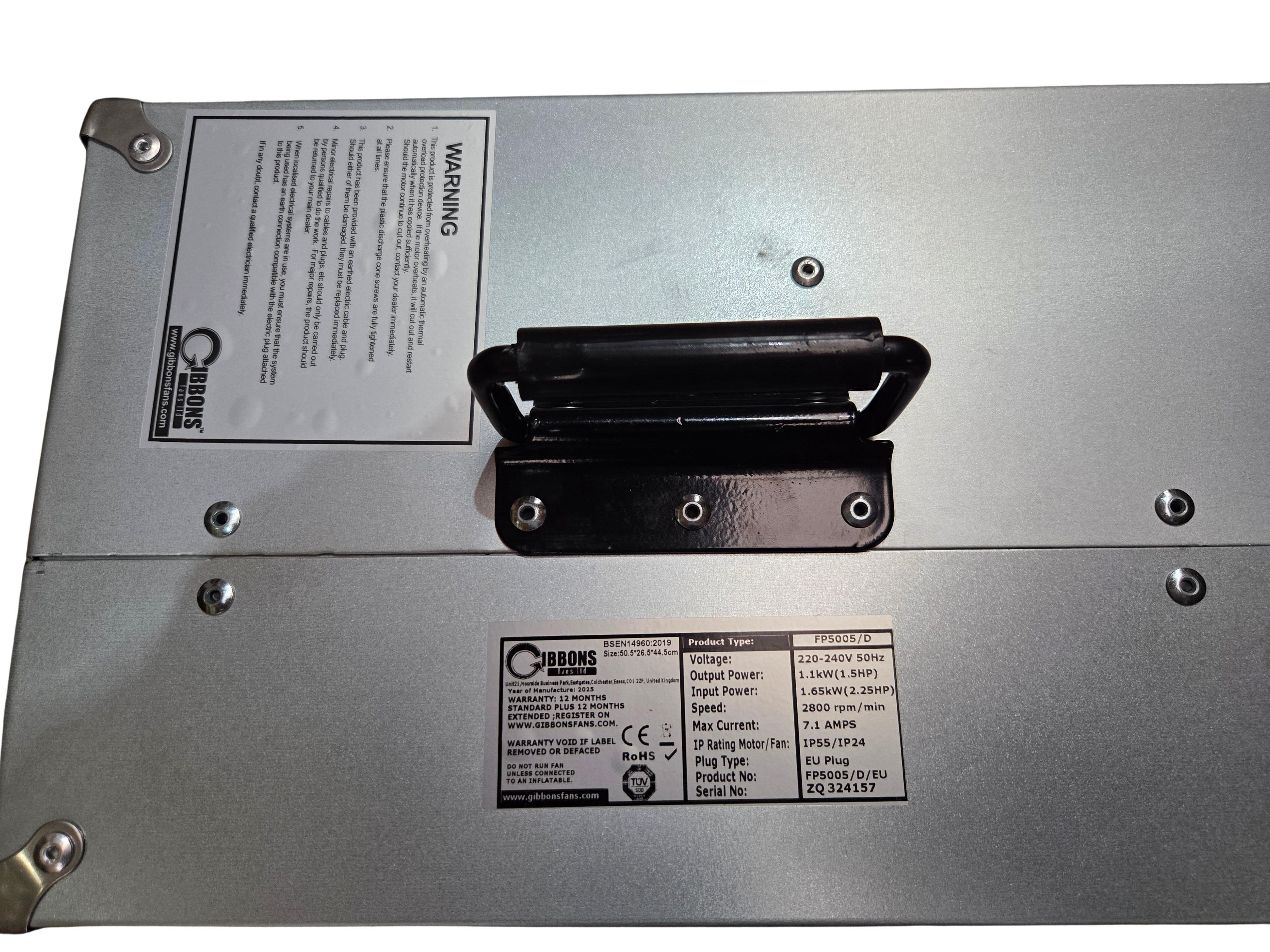 Gebläse Gibbons 1,1kW - 5005 - Metallgehäuse